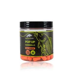 Pop Up Dumbbells Krill Immense 10 x 15 mm. Fluorocent Orange